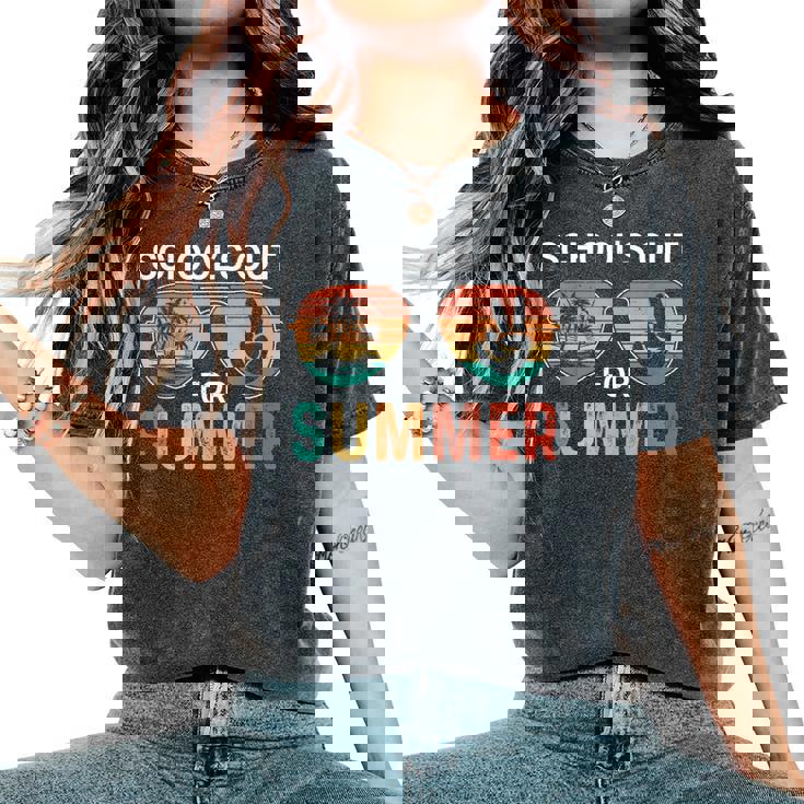 Schools Out For Summer Last Day School Teacher Student Boy Women's Oversized Comfort T-Shirt