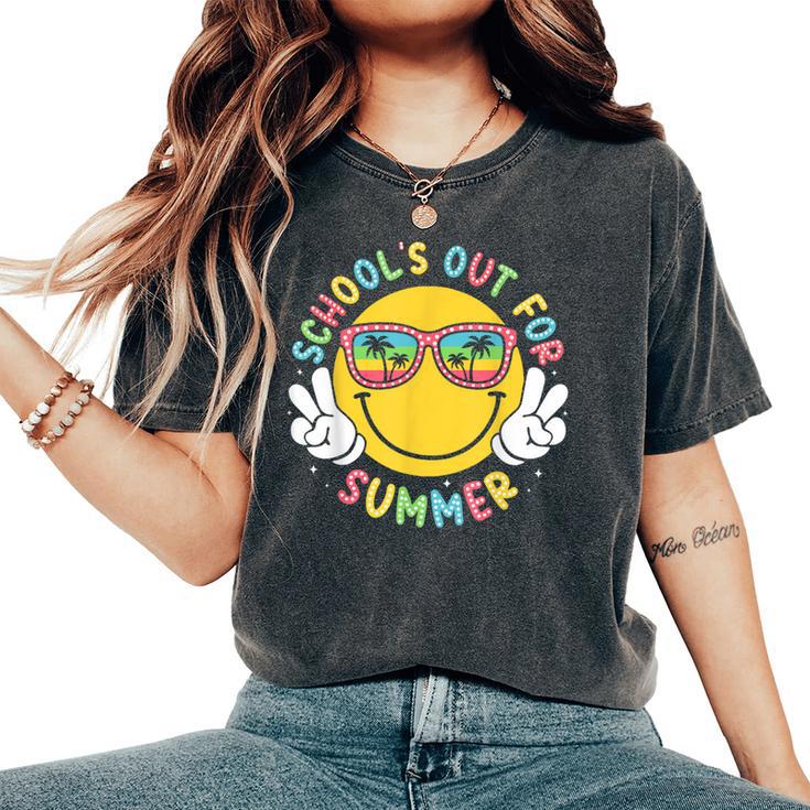 Schools Out For Summer Teacher Last Day Of School Women's Oversized Comfort T-Shirt