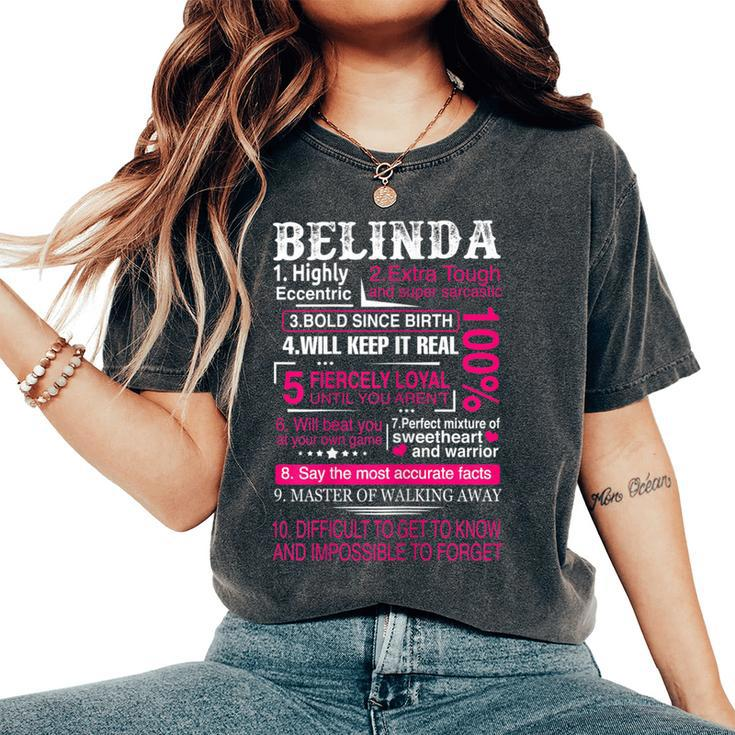 Ten Facts About Name Is Belinda First Name Women's Oversized Comfort T-Shirt