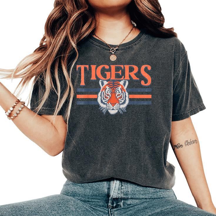 Tigers Vintage Sports Name Girls Women's Oversized Comfort T-Shirt