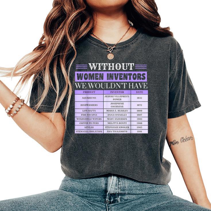 History Of Inventors International Women's Day Women's Oversized Comfort T-Shirt