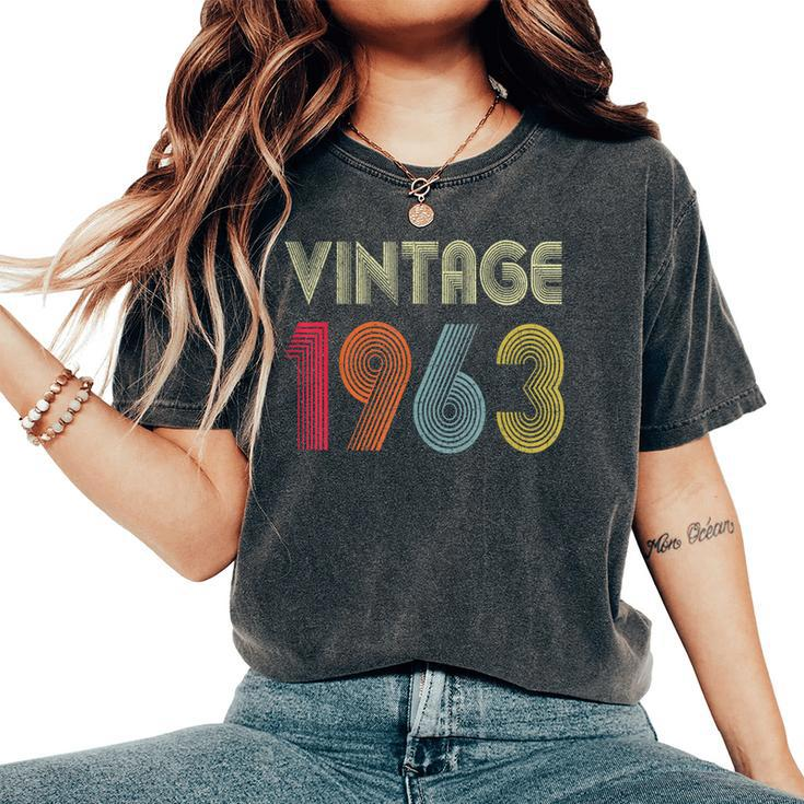 Vintage 1963 60Th Birthday 60 Years Old Women's Oversized Comfort T-Shirt