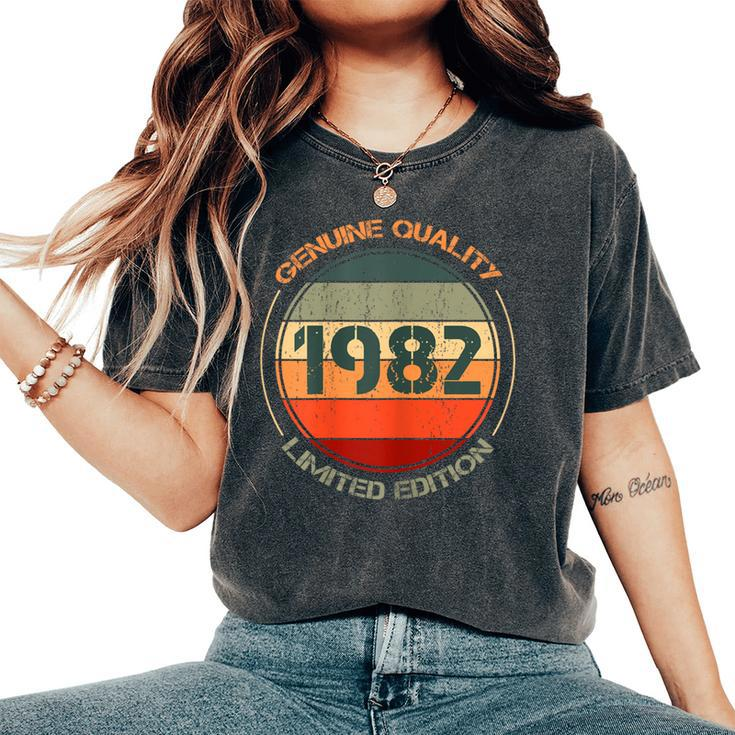 Vintage 1982 T For Retro 1982 Birthday Women's Oversized Comfort T-Shirt