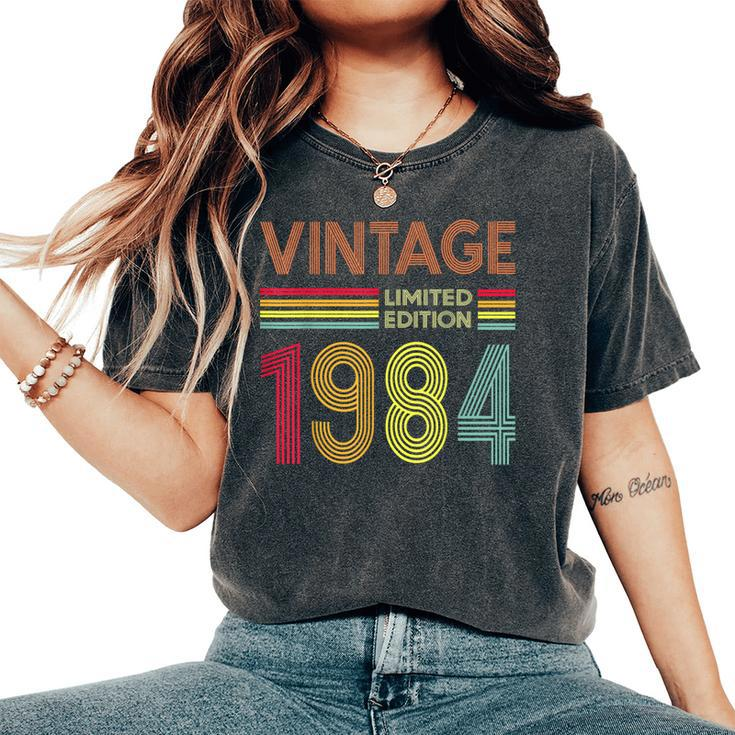 Vintage 1984 40Th Birthday 40 Years Old Women's Oversized Comfort T-Shirt