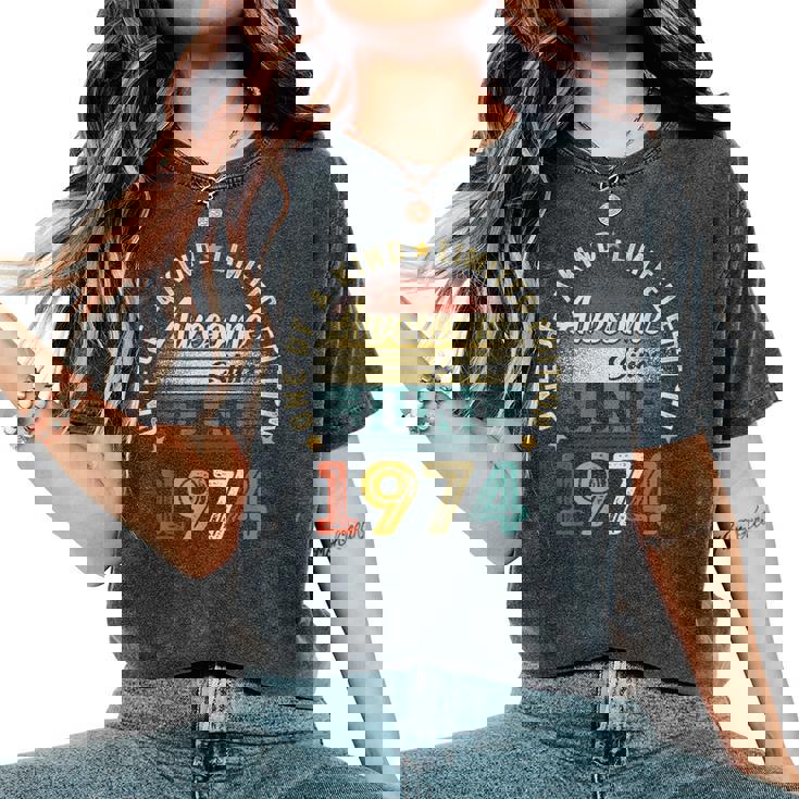 Vintage June 1974 Retro 50 Years Old 50Th Birthday Men Women's Oversized Comfort T-Shirt