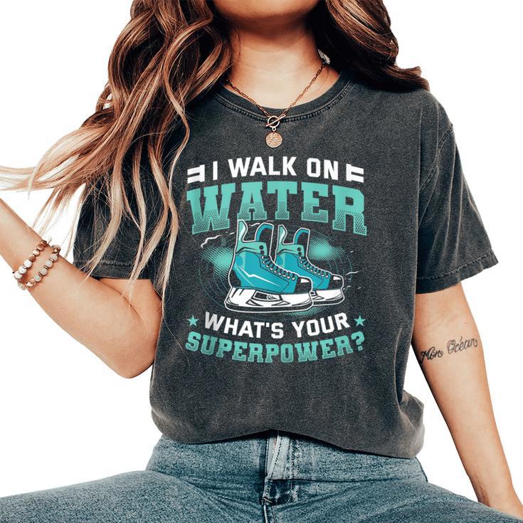 Walk On Water Figure Skating Women's Oversized Comfort T-Shirt