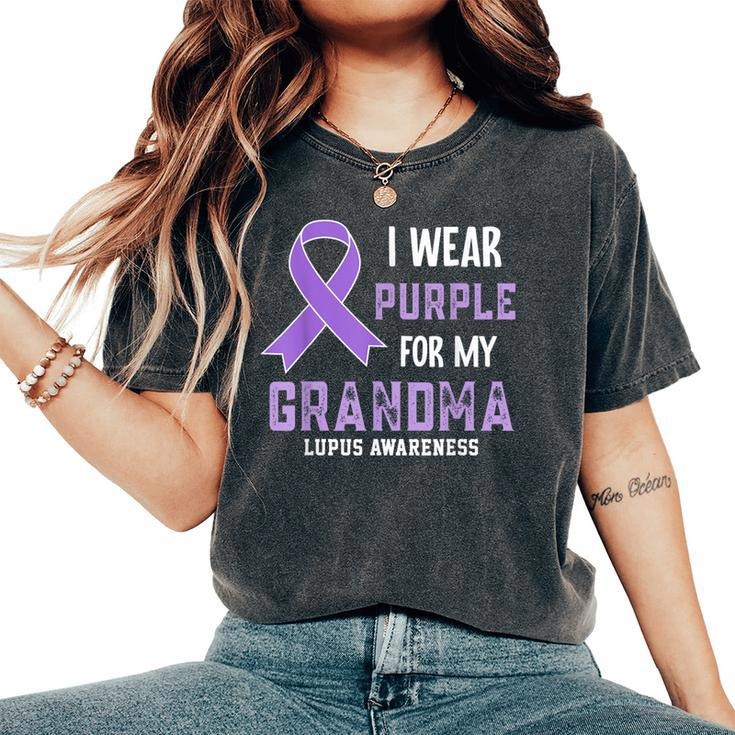 I Wear Purple For My Grandma Lupus Awareness Women's Oversized Comfort T-Shirt