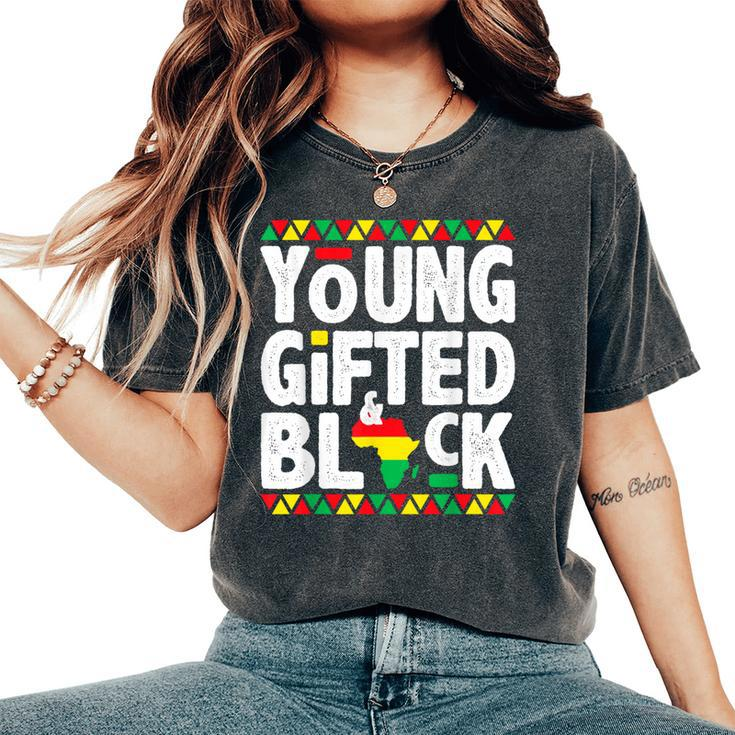 Younged Black4 Black Magic Girl Boy Black History Women's Oversized Comfort T-Shirt
