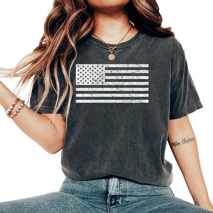 American Freedom Whiskey And Guns 1776 Graphic White Women's Oversized Comfort T-Shirt