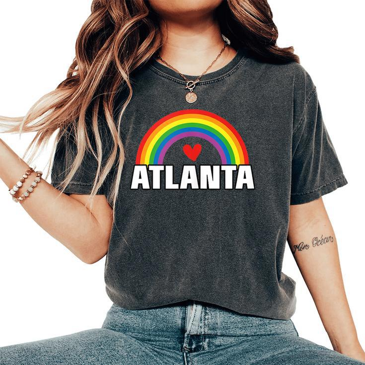 Atlanta Gay Pride Month Festival 2019 Rainbow Heart Women's Oversized Comfort T-Shirt