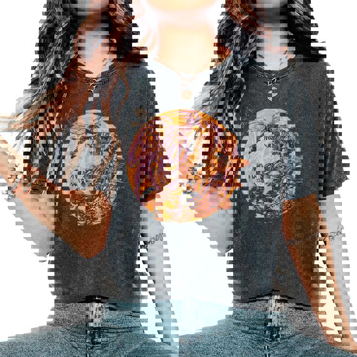 Dragonfly And Mushrooms Cottage Core Women's Oversized Comfort T-Shirt