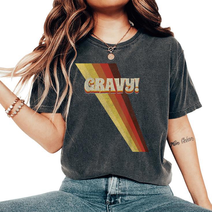 Gravy Seventies 70'S Cool Vintage Retro Style Women's Oversized Comfort T-Shirt