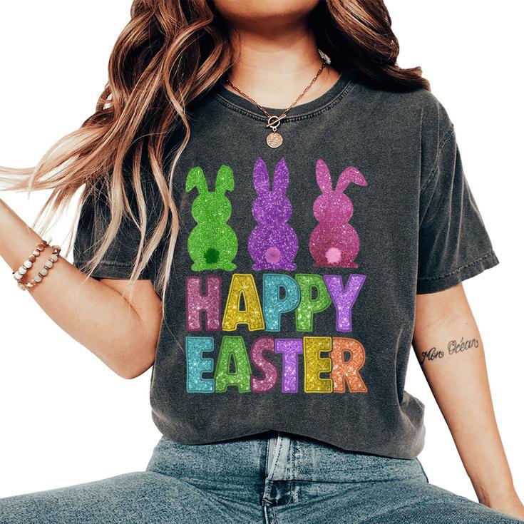 Happy Easter Day Bunnies Cute Bunny Girls Trendy 2024 Women's Oversized Comfort T-Shirt