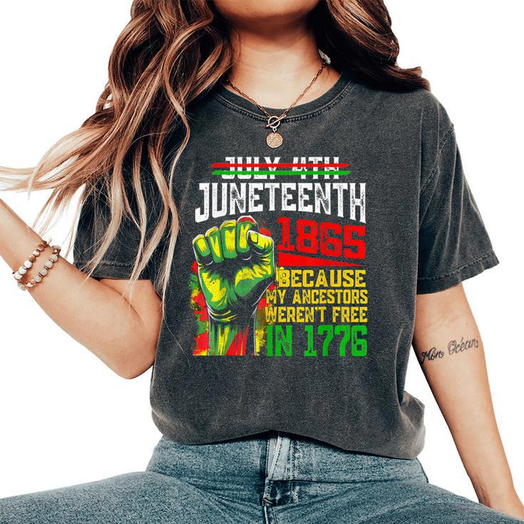 July 4Th Junenth 1865 Because My Ancestors Men Women's Oversized Comfort T-Shirt