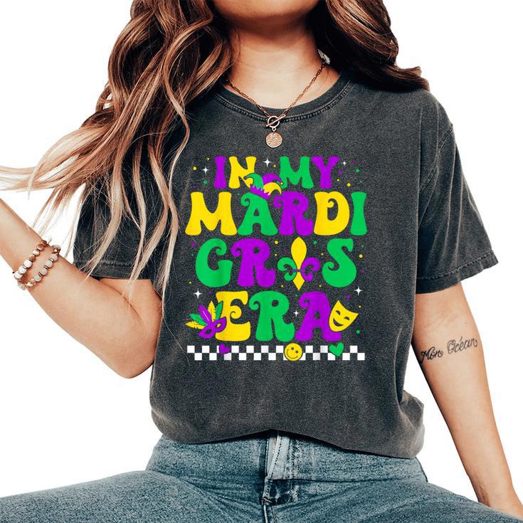 In My Mardi Gras Era Retro Groovy Carnival Party Women Women's Oversized Comfort T-Shirt