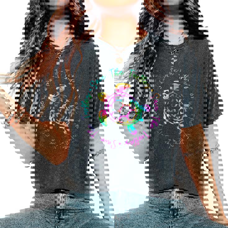 Save The Turtles Tie Dye Sea Turtle Save Earth Ocean Planet Women's Oversized Comfort T-Shirt Save The Turtles Tie Dye Sea Turtle Save Earth Ocean Planet Women's Oversized Comfort T-Shirt