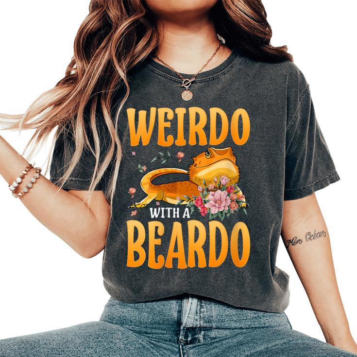 Weirdo With A Beardo Bearded Dragon Beardie Women's Oversized Comfort T-Shirt