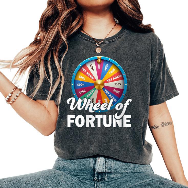 Wheel Of Fortune Clothes Fathers Day Wheel Of Fortune Dad Women's Oversized Comfort T-Shirt