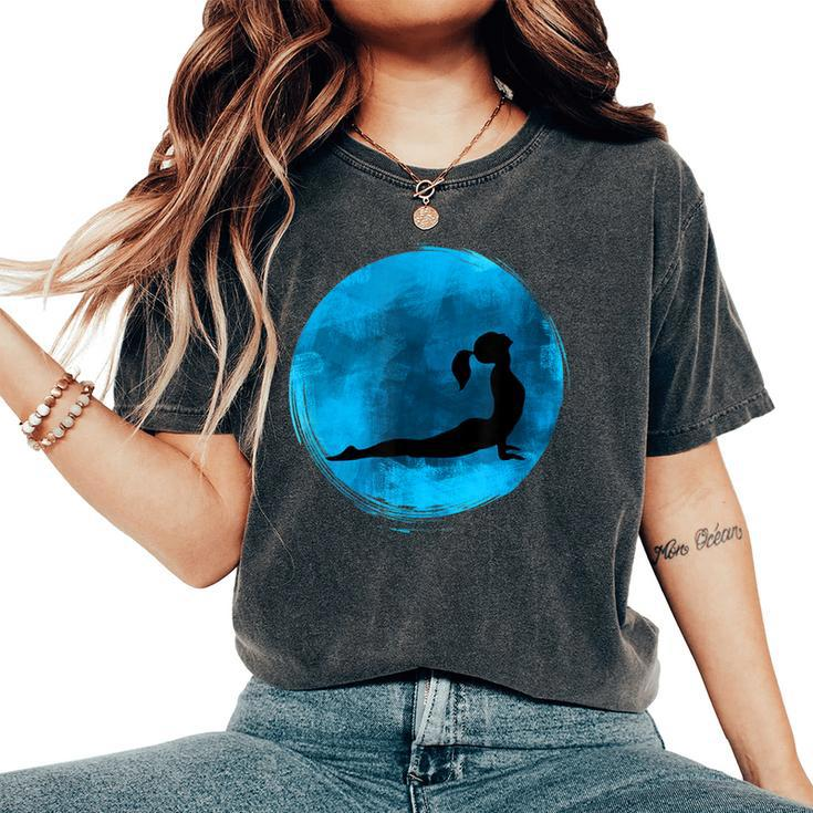 Zen Meditation Yoga Woman Silhoutte Women's Oversized Comfort T-Shirt