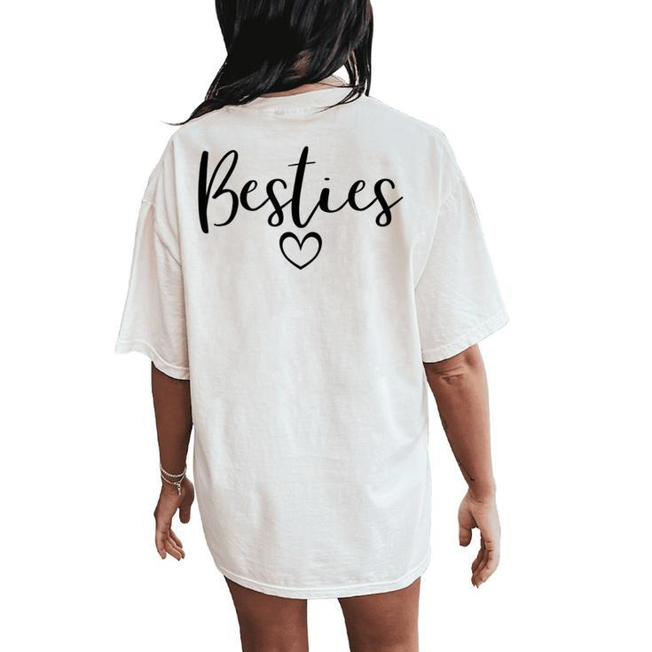 Besties Mom And Me Matching Mother's Day Women's Oversized Comfort T-Shirt Back Print