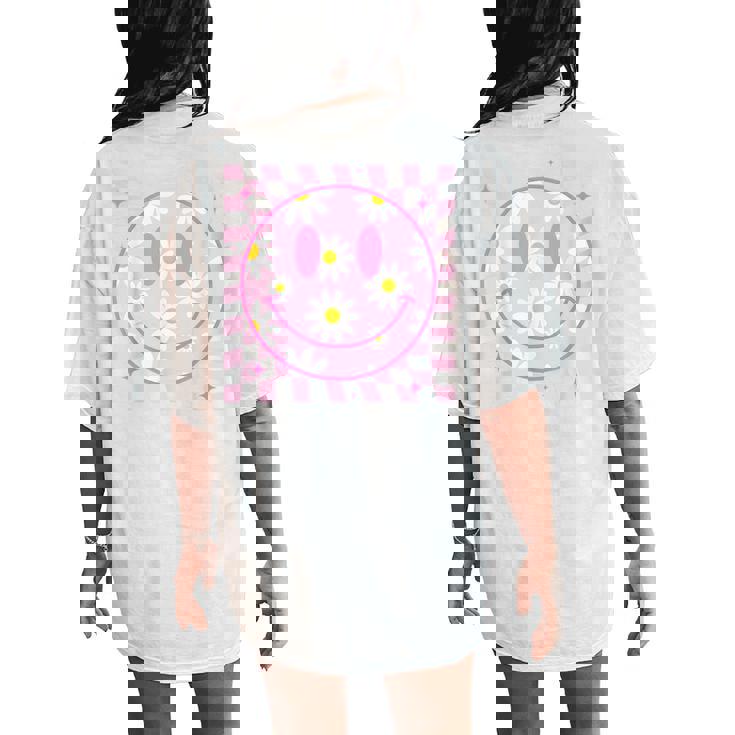 【GRAVER】23FW★ Back Daisy Flower Smile Sweatshirt Back Daisy Flower Smile Hoodie - GRAVER | 60% - Asian