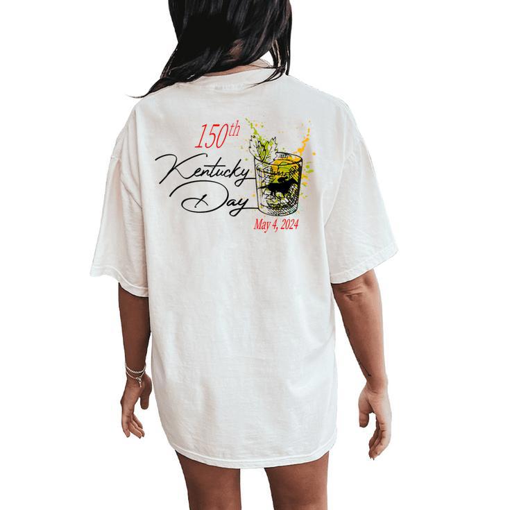 150Th Derby Day 2024 May Horse Racing Women's Oversized Comfort T-Shirt Back Print