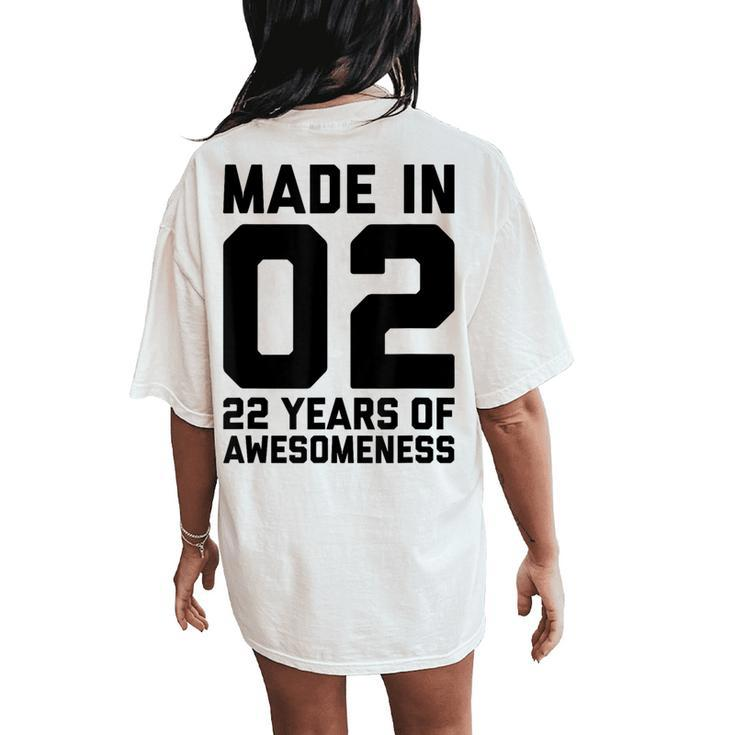 22Nd Birthday 22 Year Old Son Daughter Women's Oversized Comfort T-Shirt Back Print