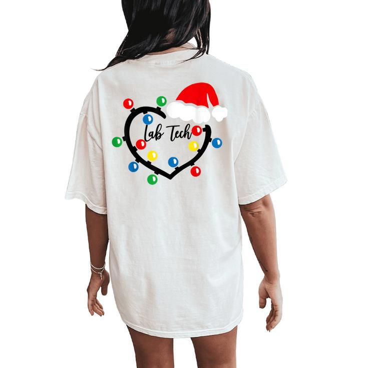 Christmas Lights Lab Tech Nurse Costume Christmas 2020 Women's Oversized Comfort T-Shirt Back Print