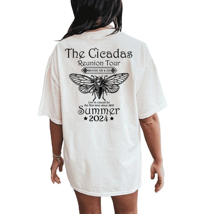 The Cicada Reunion US Tour 2024 Cicada Concert Fest Lover Women's Oversized Comfort T-Shirt Back Print