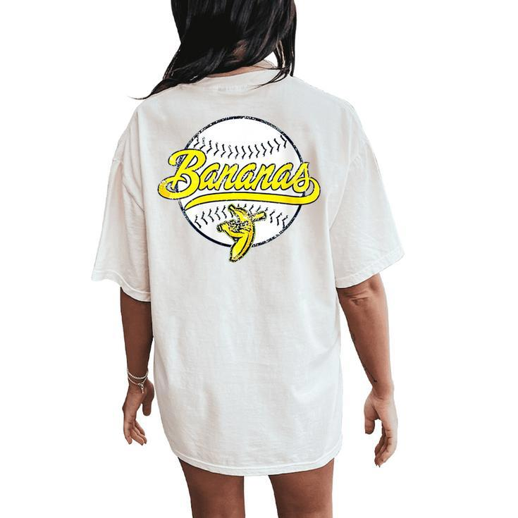 Let's Go Bananas Women's Oversized Comfort T-Shirt Back Print