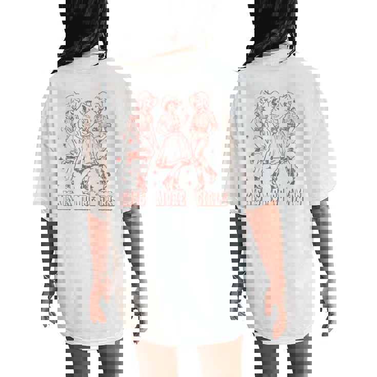 Kiss More Girls Nonbinary They Them Trans Pride Month Women's Oversized Comfort T-Shirt Back Print