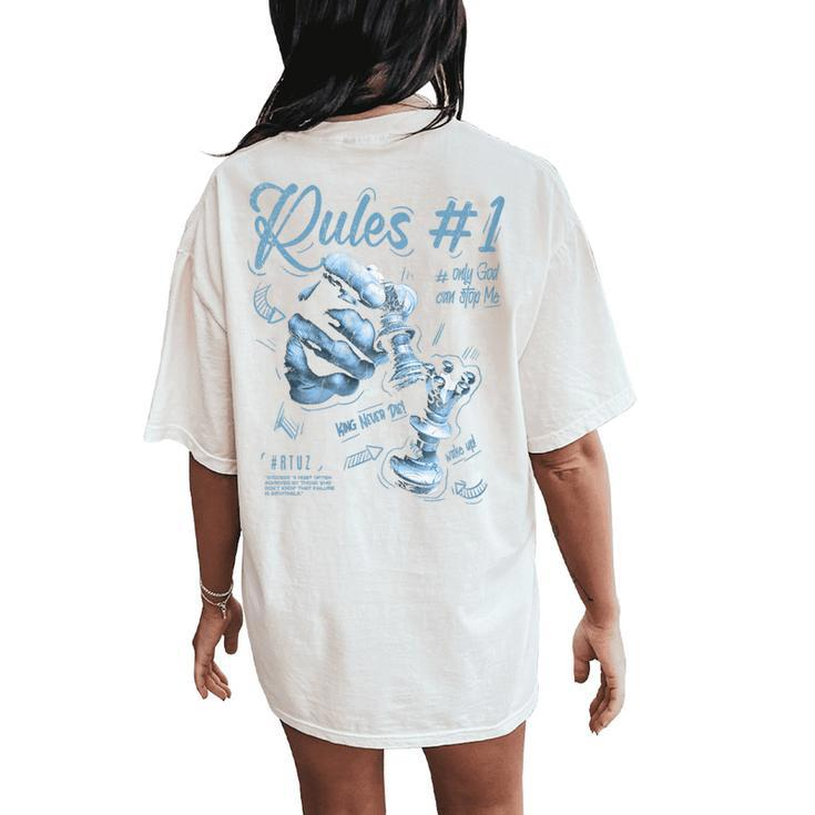 Modern Hip Hop Vintage Graffiti Urban Back Print Streetwear Women's Oversized Comfort T-Shirt Back Print