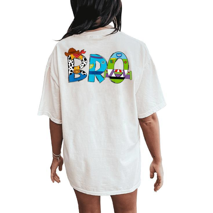 Toy Story Mama Boy Mom Bro Brother Mother's Day Women's Oversized Comfort T-Shirt Back Print