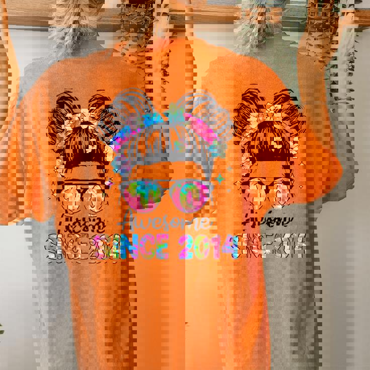 Awesome Since 2014 10 Year Old Tie Dye 10Th Birthday Girl Women's