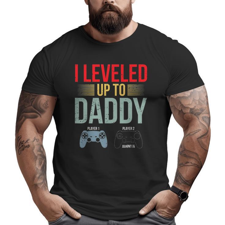 1St Time Dad Est 2022 New First Fathers Gaming Daddy 2022 Big and Tall Men T-shirt