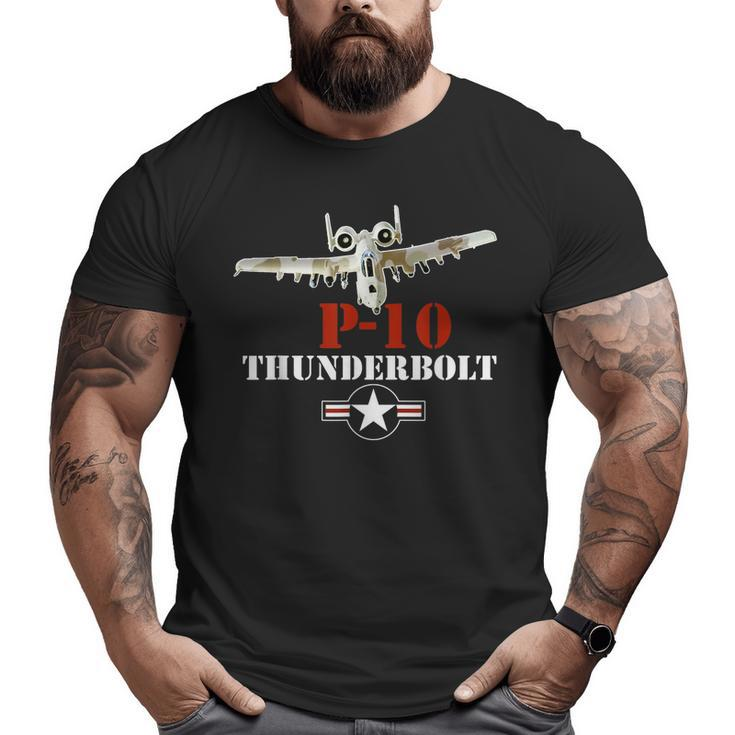 A10 Thunderbolt Warthog Air Force Veteran Big and Tall Men T-shirt