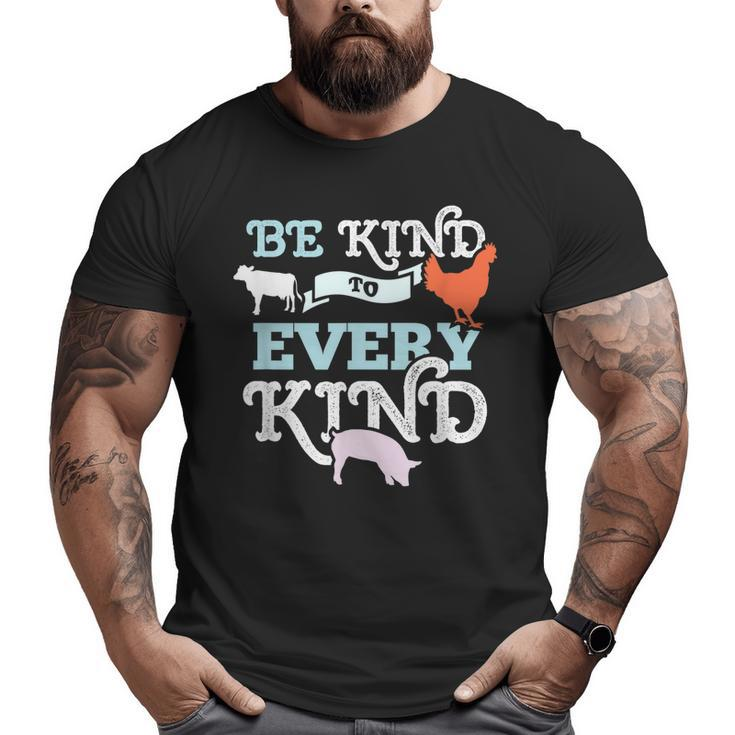 Animal Equality Vegans Fathers Day Dads Big and Tall Men T-shirt