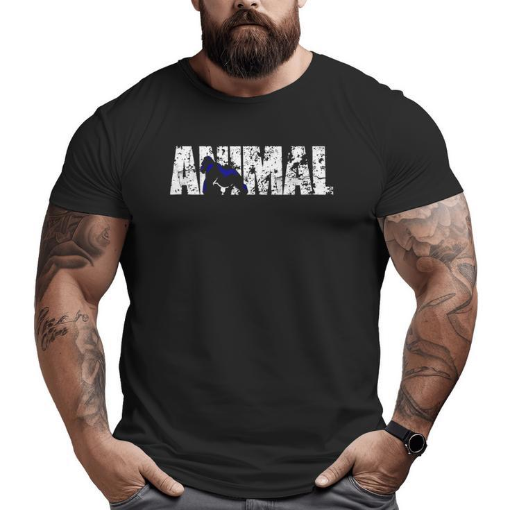 Animal Powerlifting Gym Bodybuilding Weight Lifting Beast Big and Tall Men T-shirt
