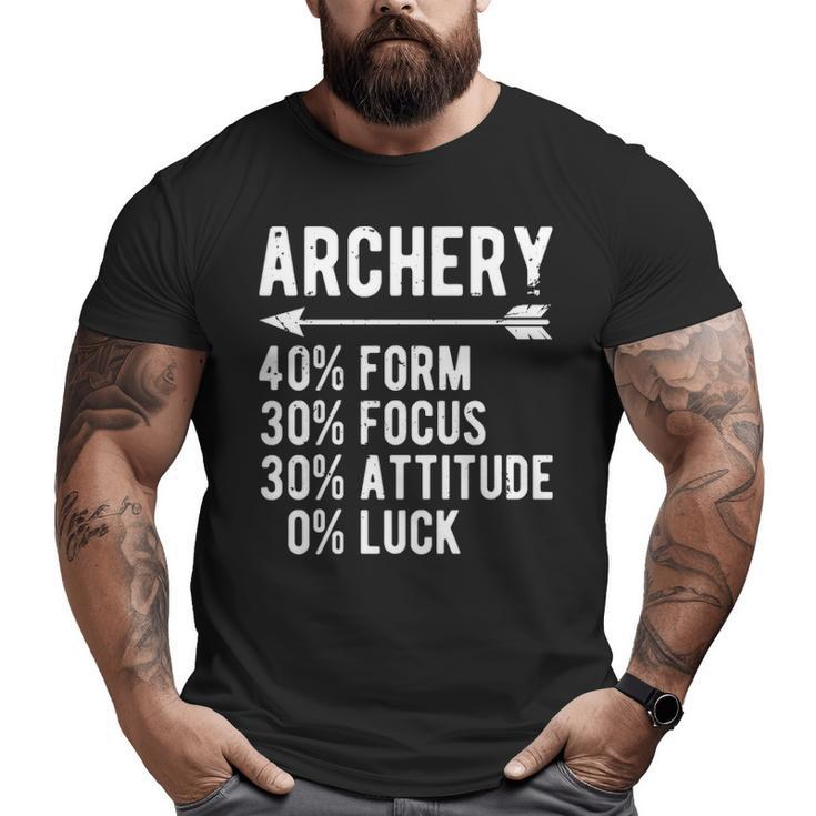 Archery Definition Archer Archery Lover Archers Big and Tall Men T-shirt