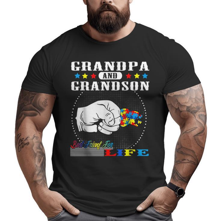 Autism Awareness Grandpa Grandson Best Friend For Life  Big and Tall Men T-shirt