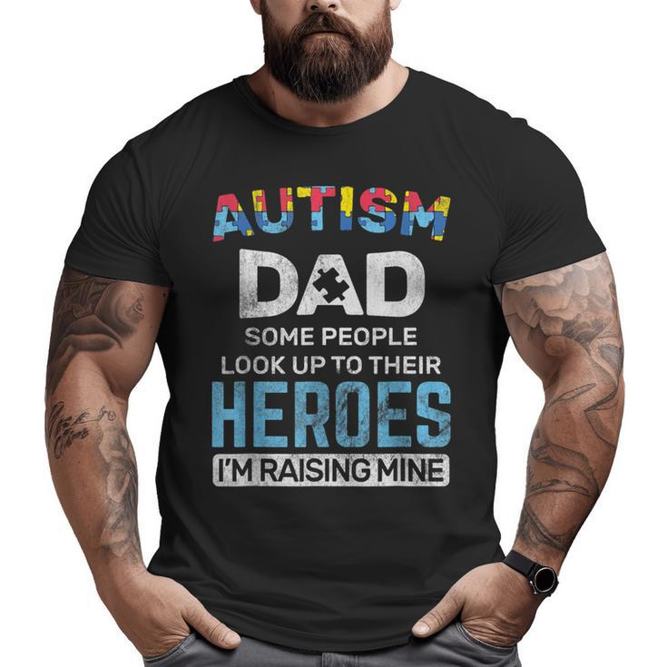 Autism Dad Autism Awareness Autistic Spectrum Asd Big and Tall Men T-shirt