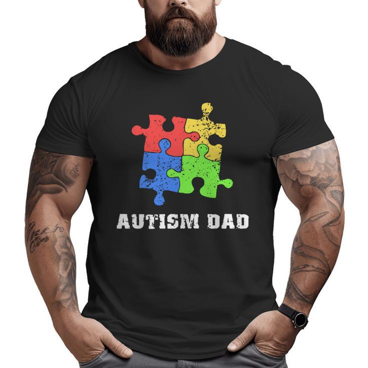 Autism Dad T Educate Love Support  Big and Tall Men T-shirt