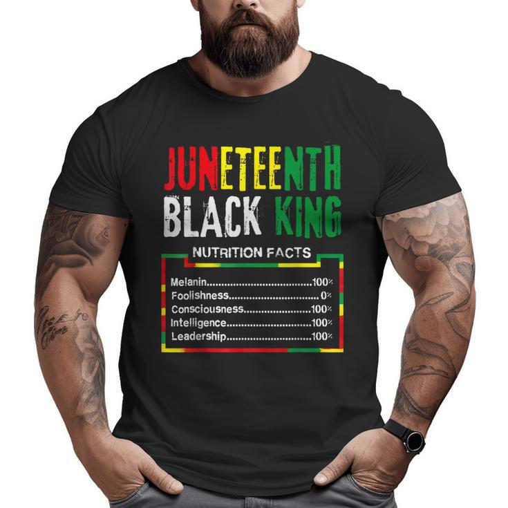 Awesome Junenth Black King Melanin Fathers Day Men Boys Big and Tall Men T-shirt