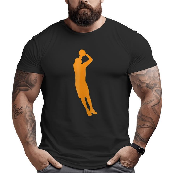 Basketball Jumpshot Graphic Gym Workout Big and Tall Men T-shirt