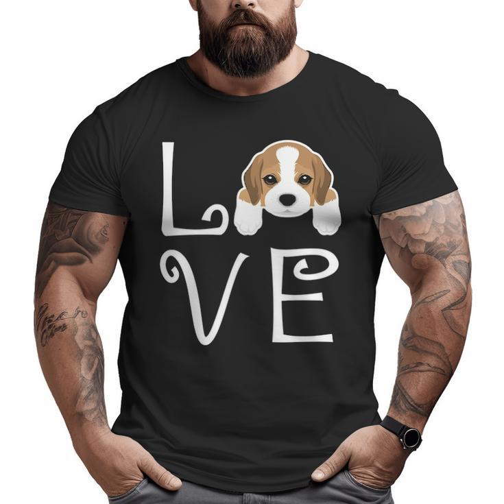 Beagle Love Dog Owner Beagle Puppy Big and Tall Men T-shirt