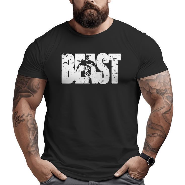 Beast T Workout Clothes Gym Fitness Big and Tall Men T-shirt