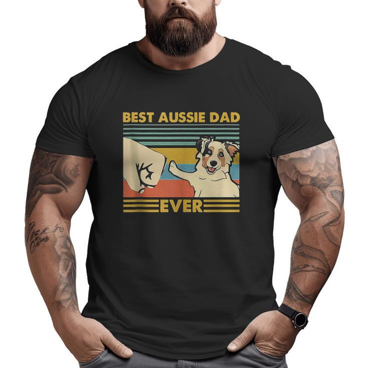 Best Aussie Dad Ever Retro Vintage Sunset Big and Tall Men T-shirt
