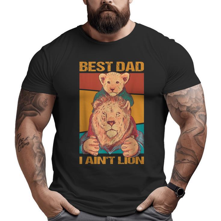 Best Dad Fathers Day Lion For Daddy  Big and Tall Men T-shirt