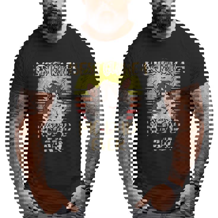 Best Guinea Pig Dad Ever Vintage For Rodent Rat Lover Big and Tall Men T-shirt