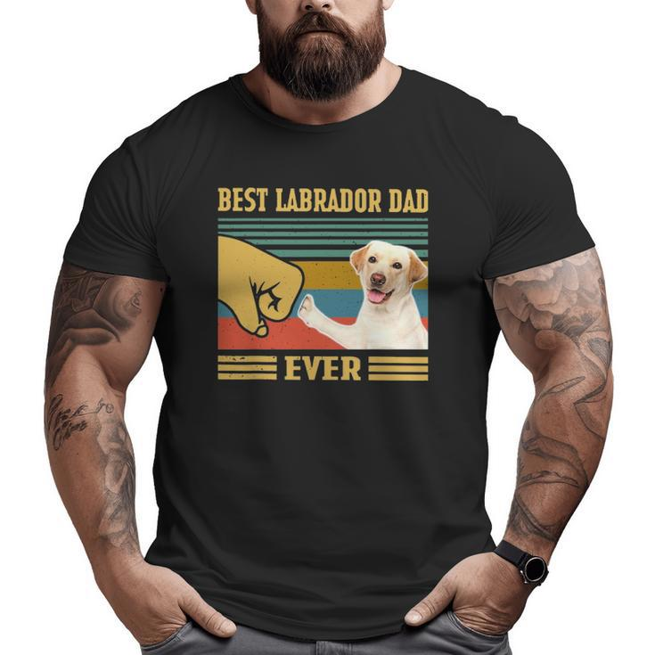 Best Labrador Dad Ever Vintage Father's Day Christmas Big and Tall Men T-shirt